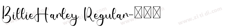 BillieHarley Regular字体转换
